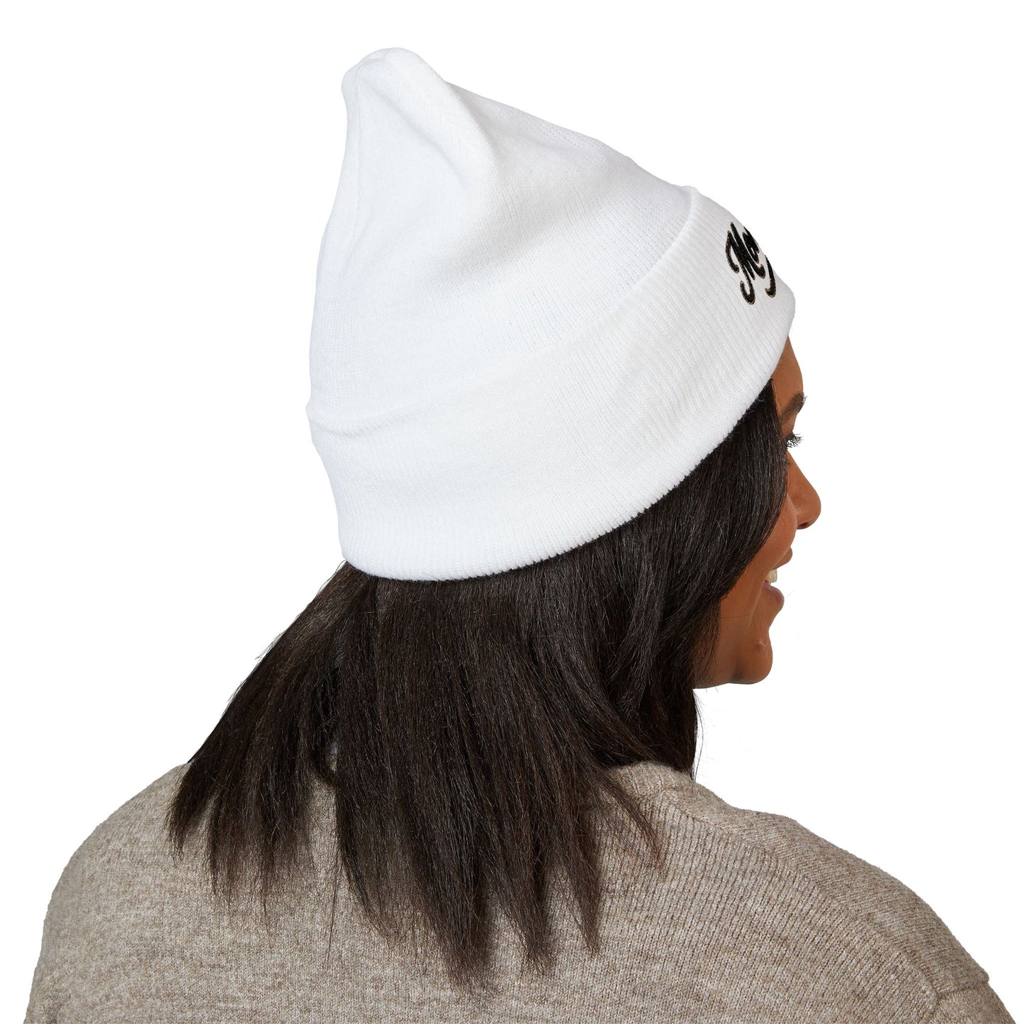 Money Bags Embroidered Beanie - Classic Cuffed Knit Hat