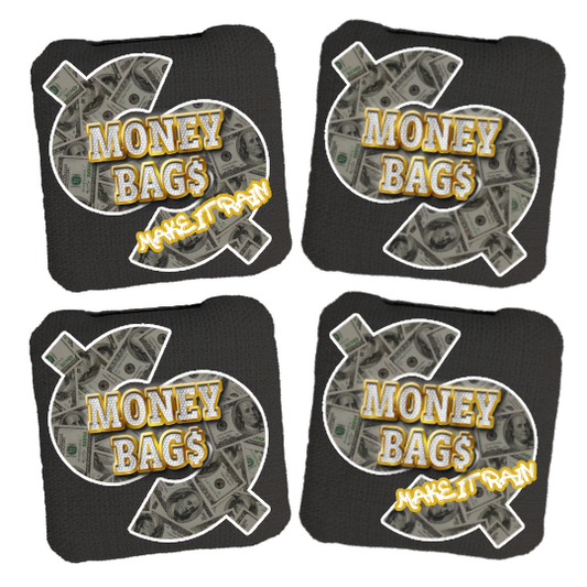 Make It Rain Dollar Sign Design Cornhole Bags