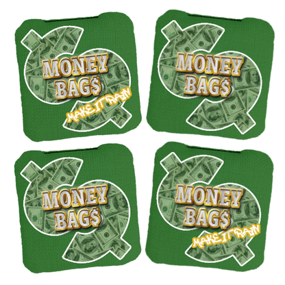 Make It Rain Dollar Sign Design Cornhole Bags