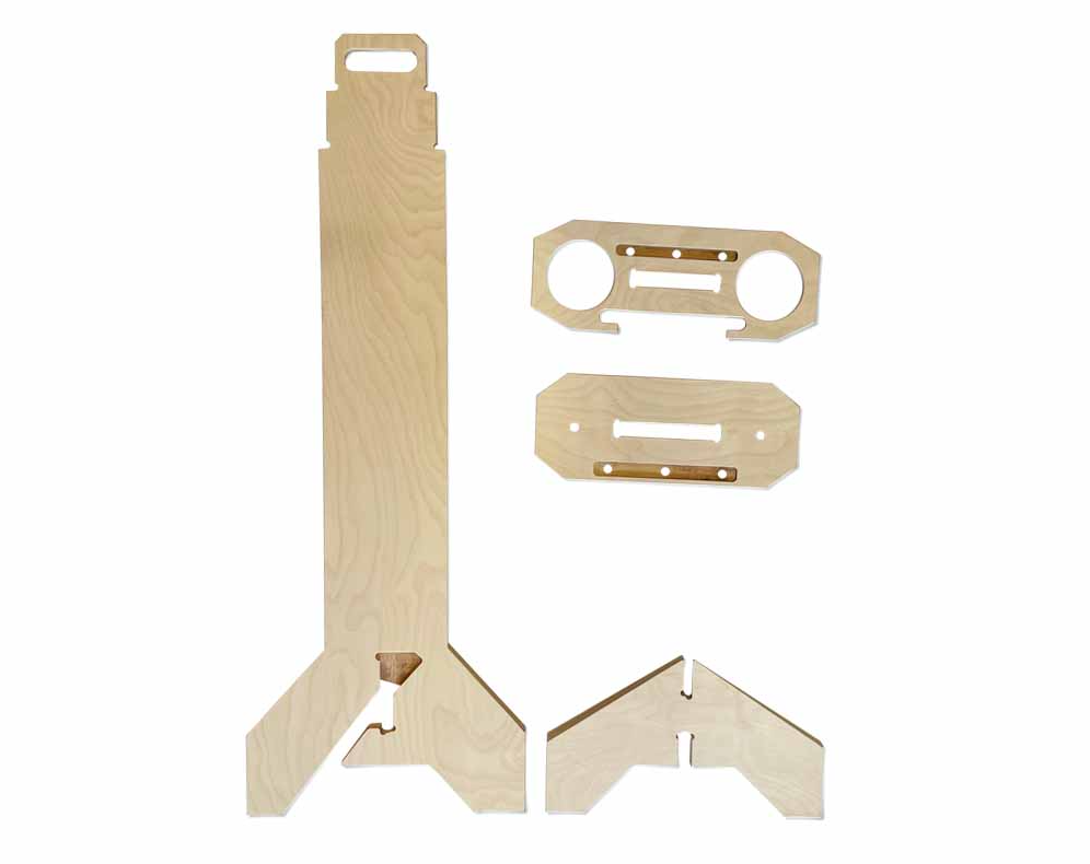 Wavy Flag Cornhole Score Tower