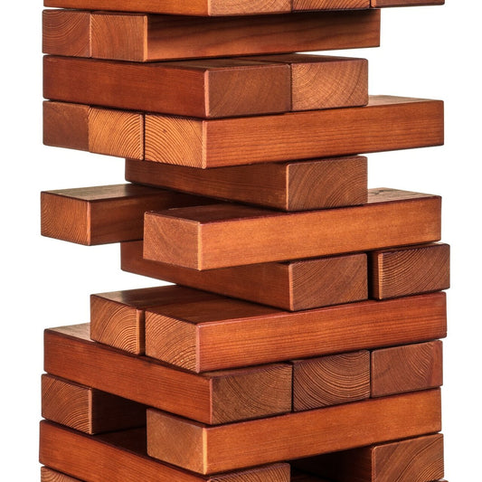 Stained Giant Tumble Tower with Carrying Case