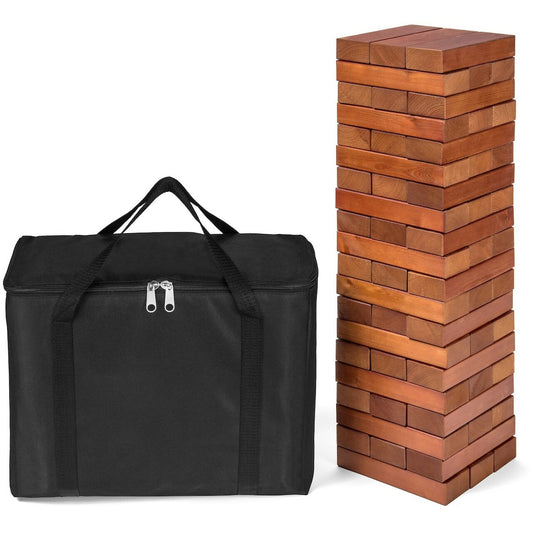 Stained Giant Tumble Tower with Carrying Case