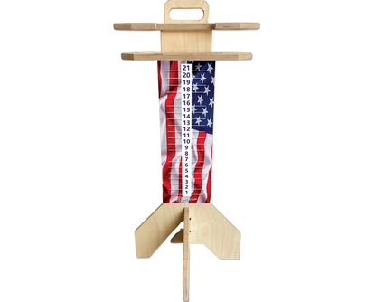 Wavy Flag Cornhole Score Tower